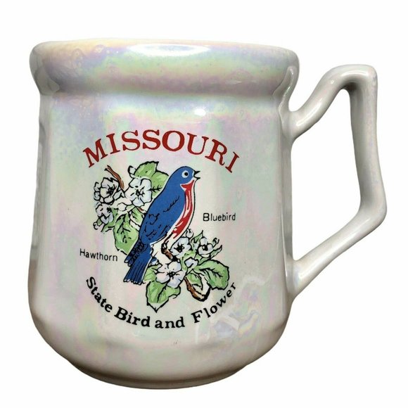 Missouri Souvenir Coffee Mug State Pearl Lusterware - Picture 1 of 9